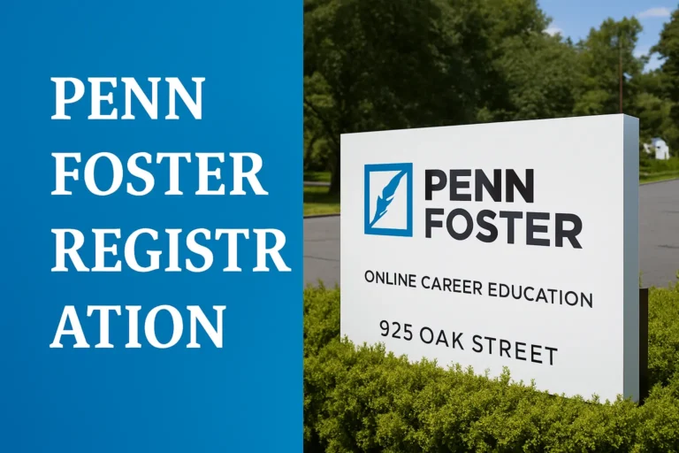 Penn Foster Registration / Signup Guide