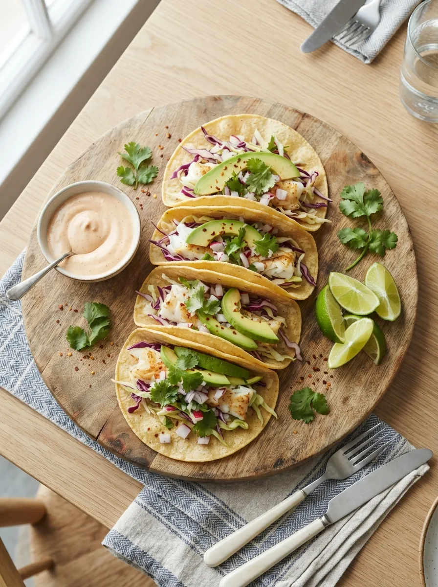 Baked Cod Tacos
