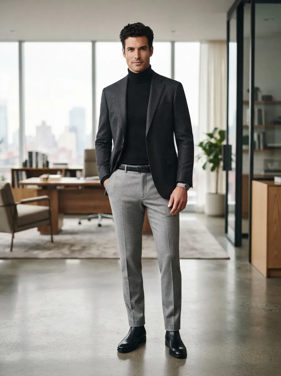 Black Turtleneck Pairing