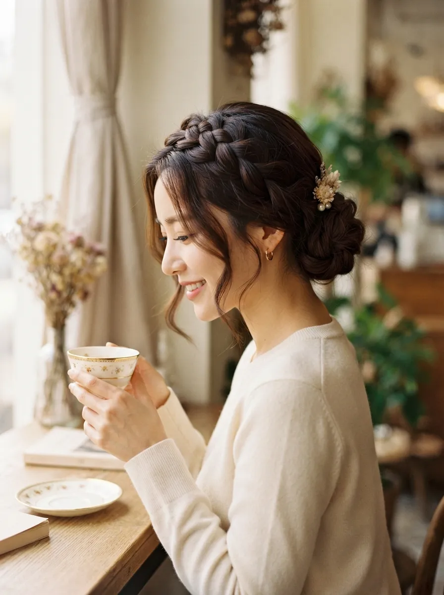Braided Crown Bun