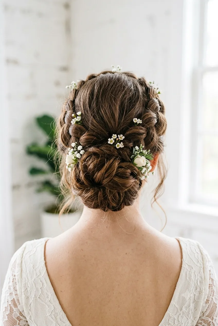 Braided Crown Bun