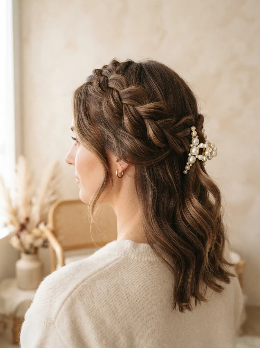 Braided Crown Clip