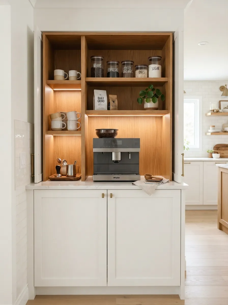 Built-In Coffee Cabinet