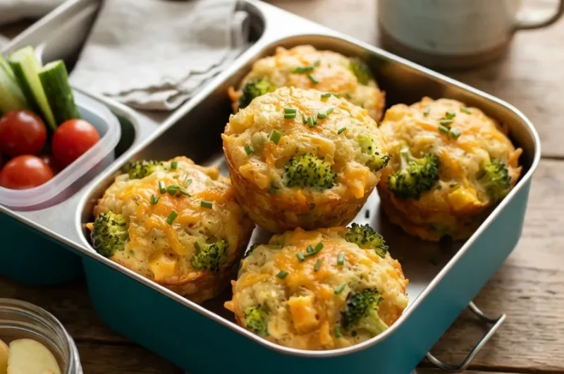 Cheesy Broccoli Muffins