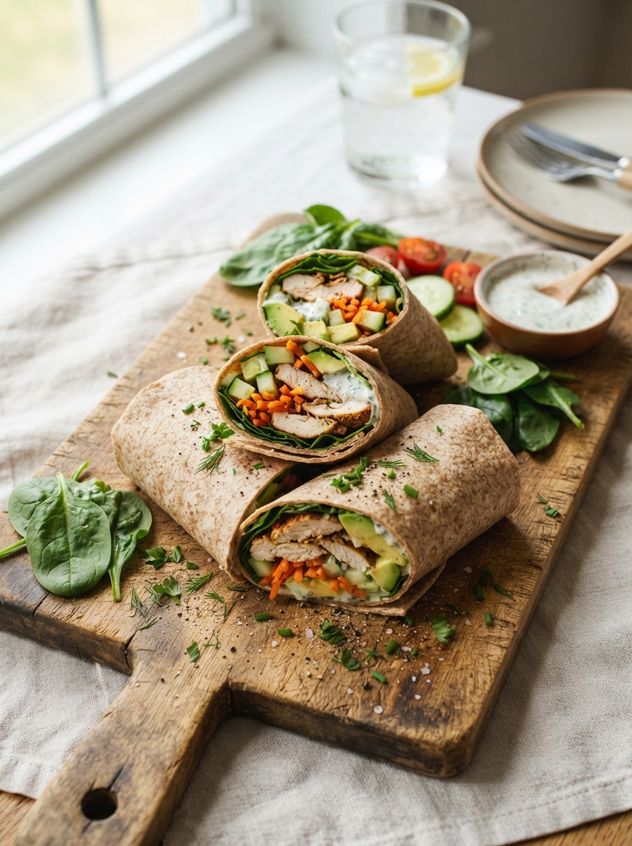 Chicken Spinach Wraps
