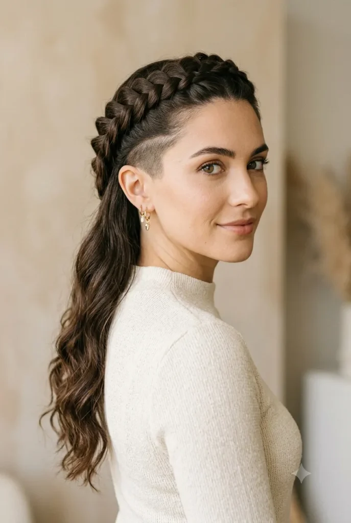 Classic Undercut Crown Braids