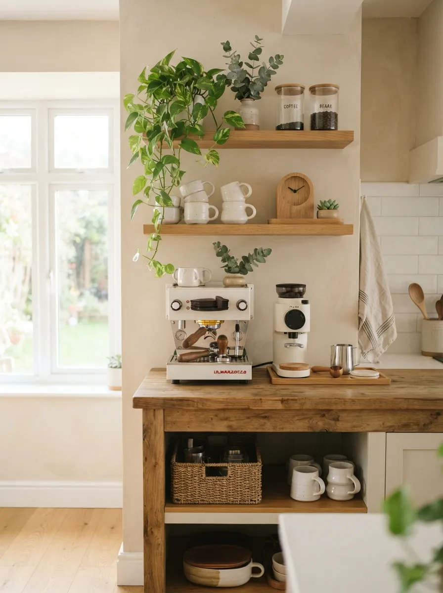 Coffee and Plant Shelf