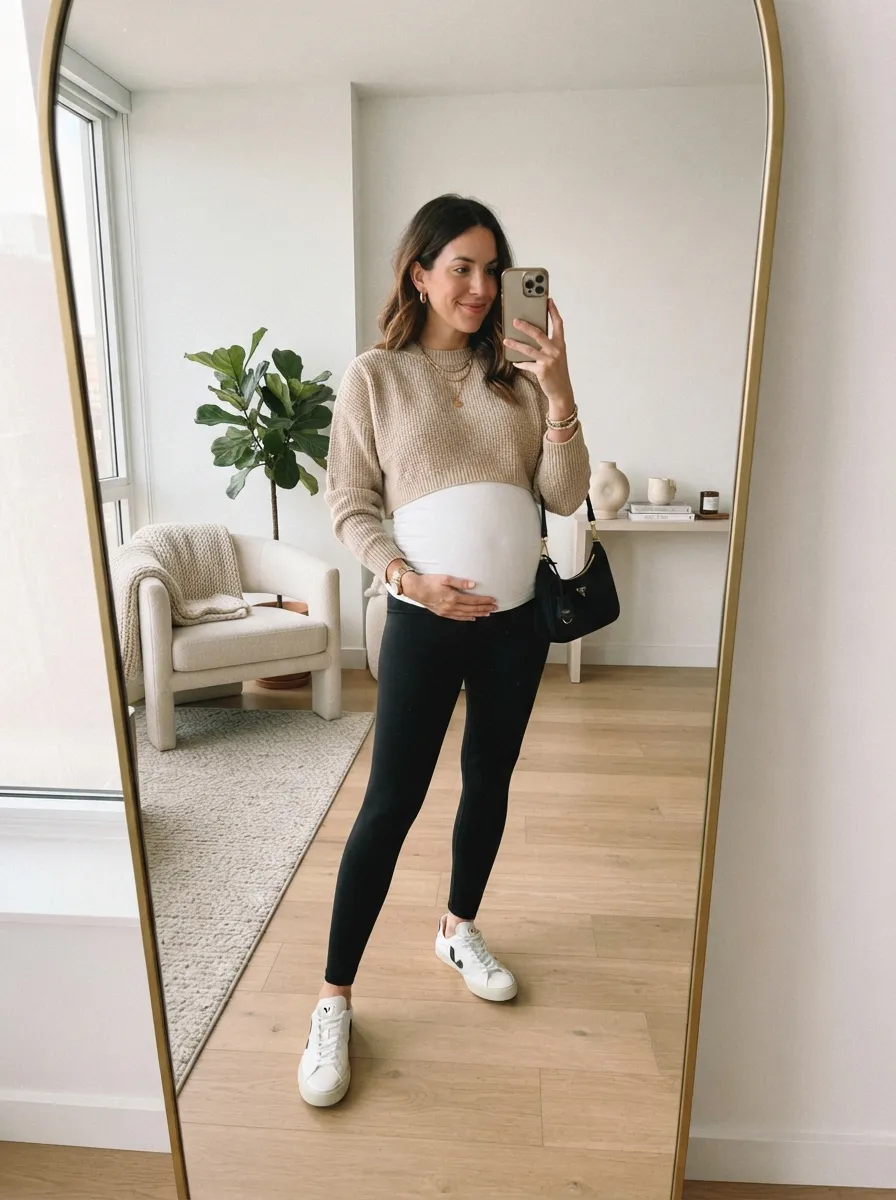 Cropped Sweater Layers