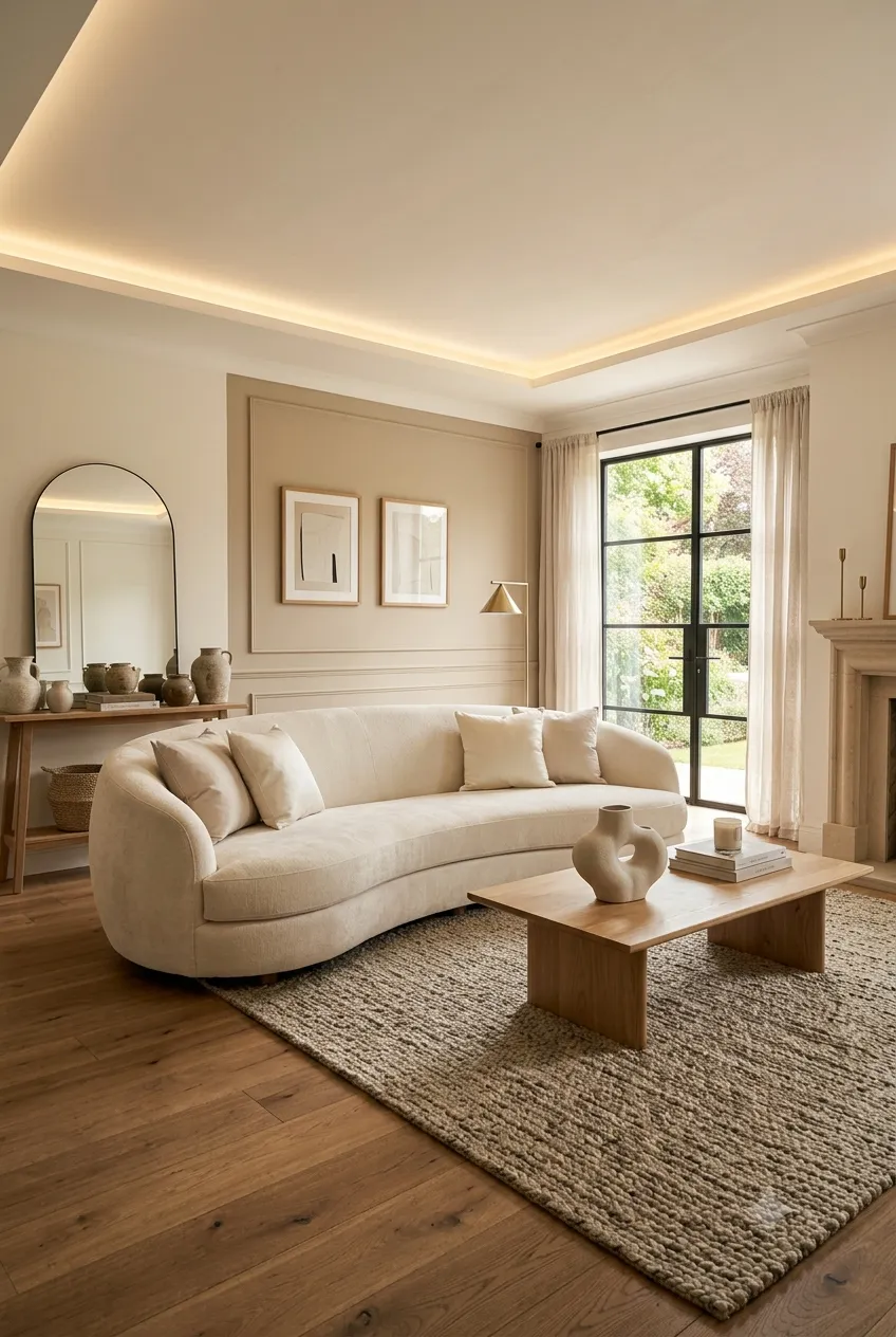 Curved Accent Sofa