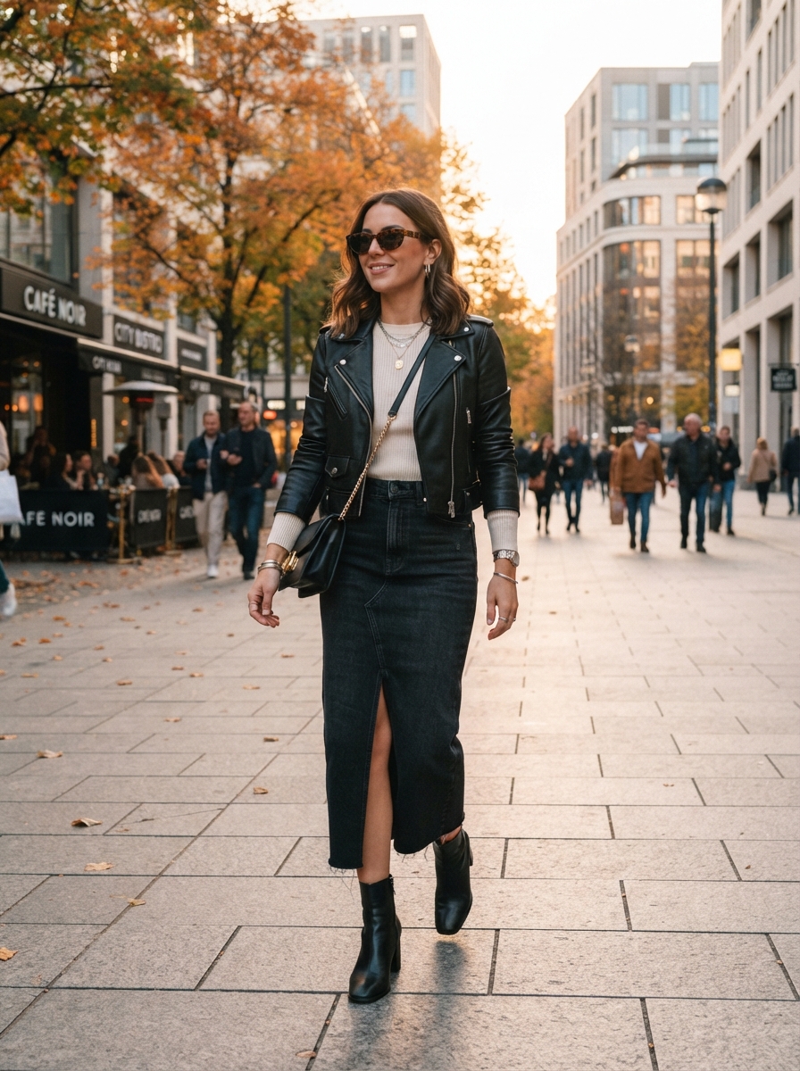 Denim Maxi Skirts