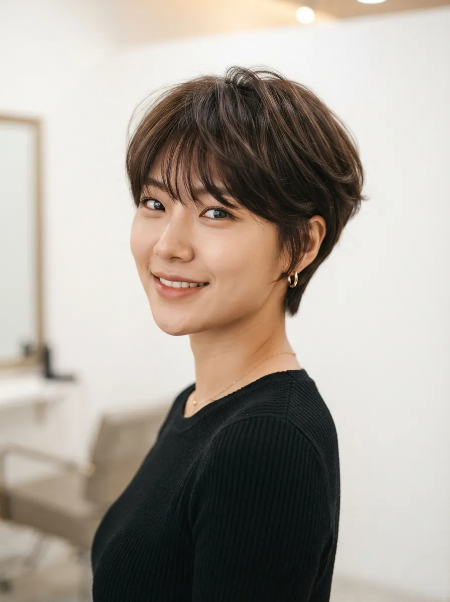 Feathered Pixie Cut