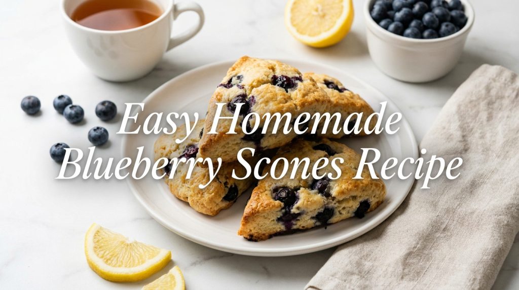 Easy Homemade Blueberry Scones Recipe
