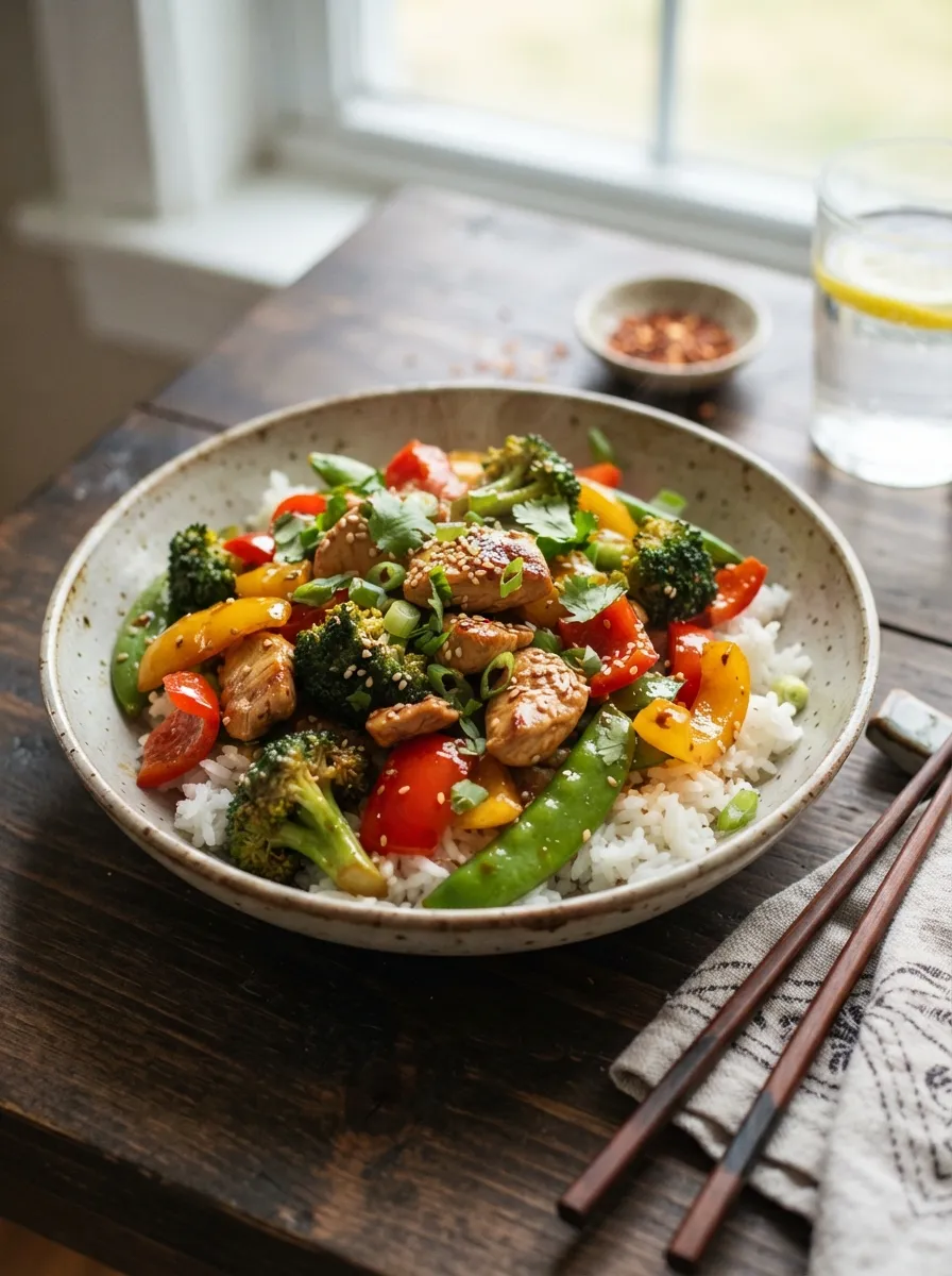 Garlic Turkey Stir-Fry
