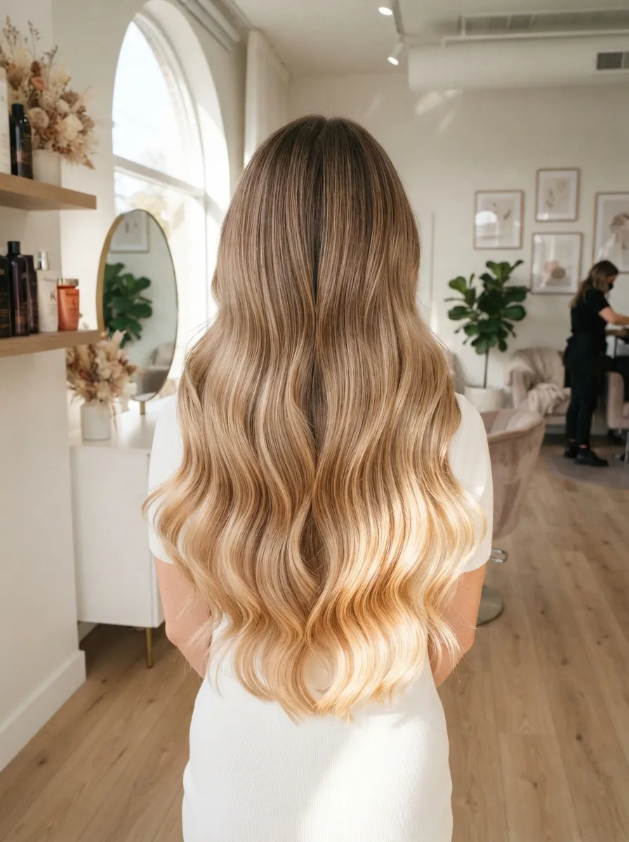 Golden Beige Ombre