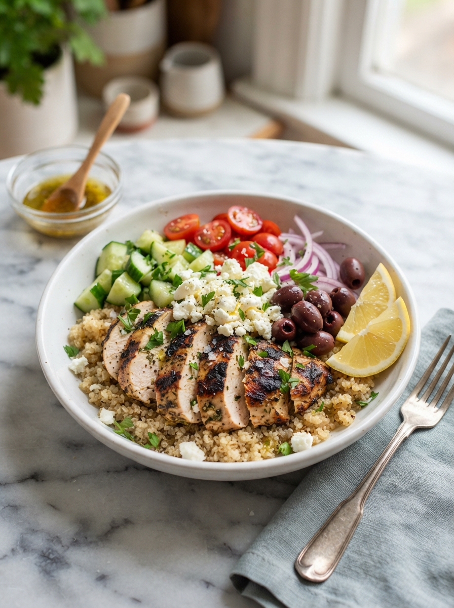 Greek Chicken Bowls