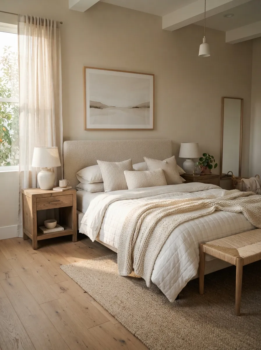 Layered Bed Linens
