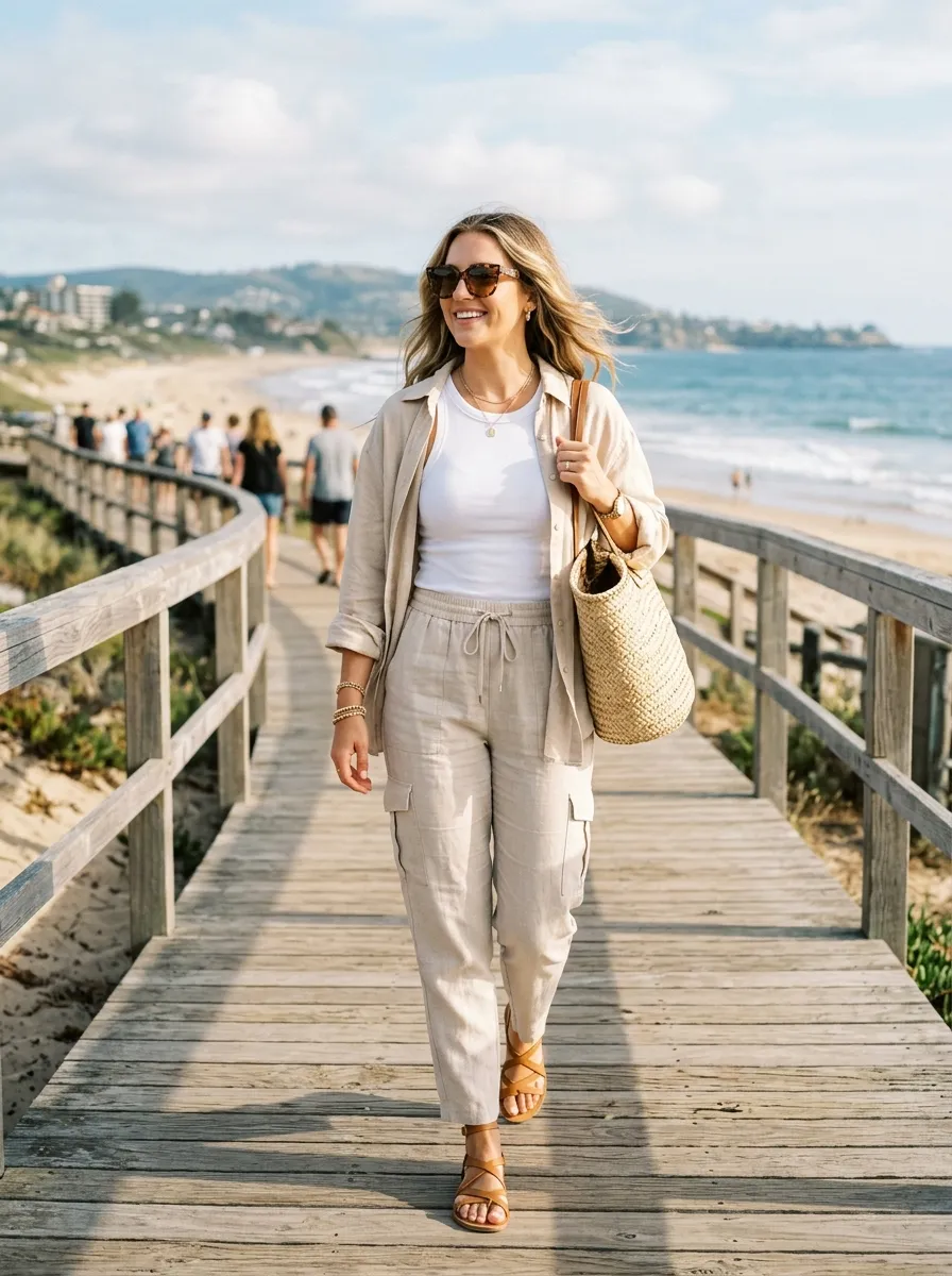 Linen Shirt Layers