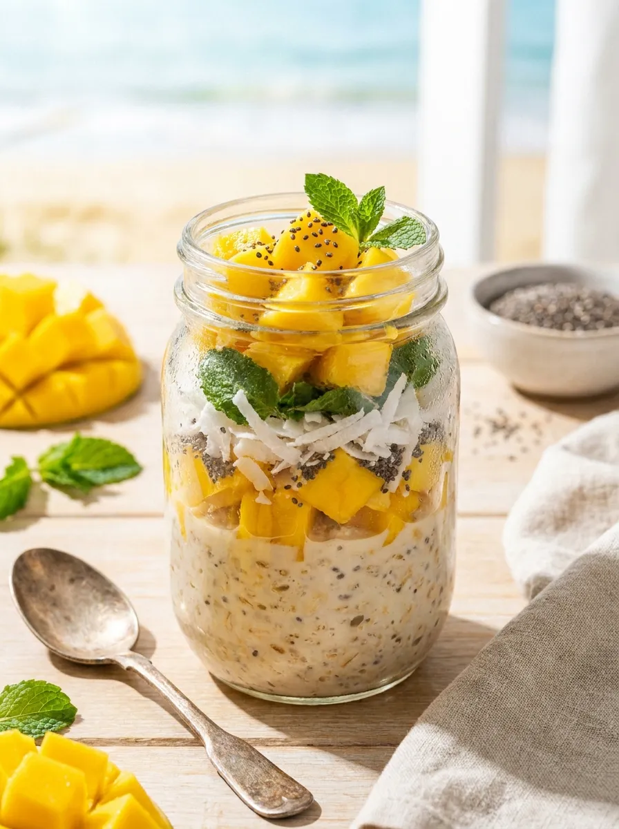 Mango Coconut Oats