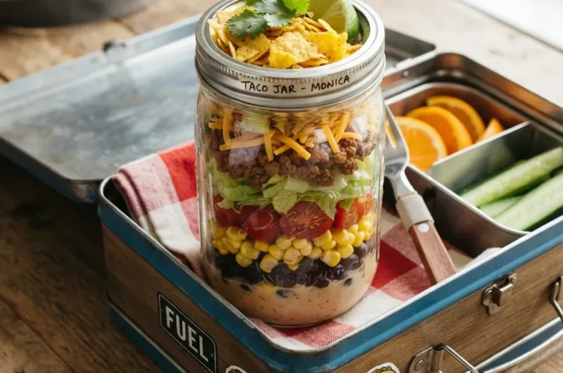Mason Jar Taco Salad