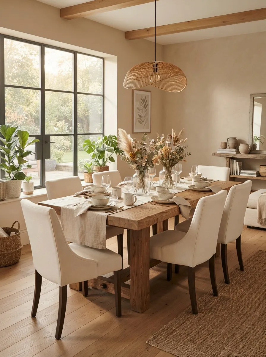Neutral Dining Table
