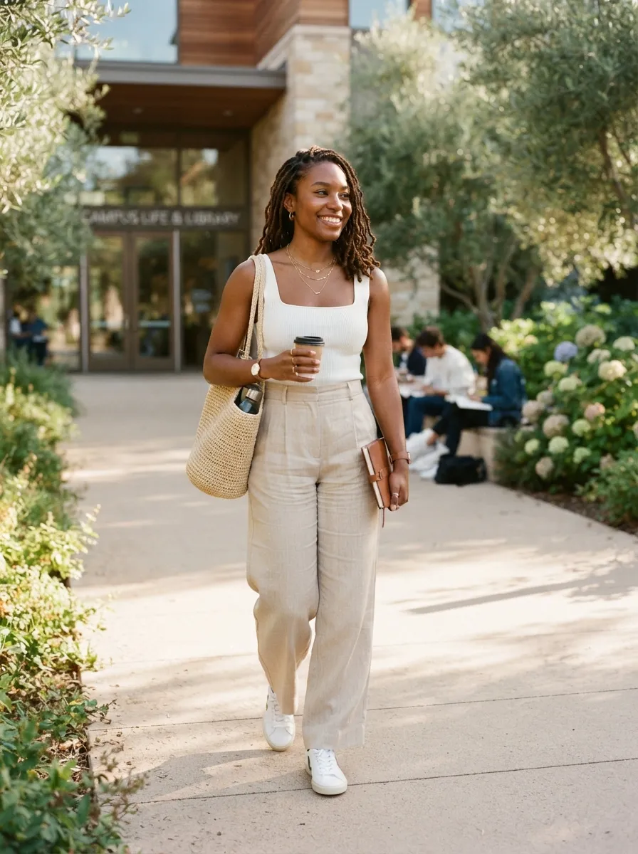 Neutral Linen Pants