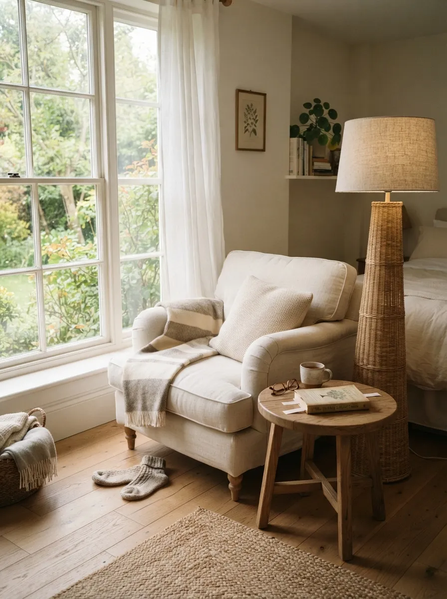 Neutral Reading Nook