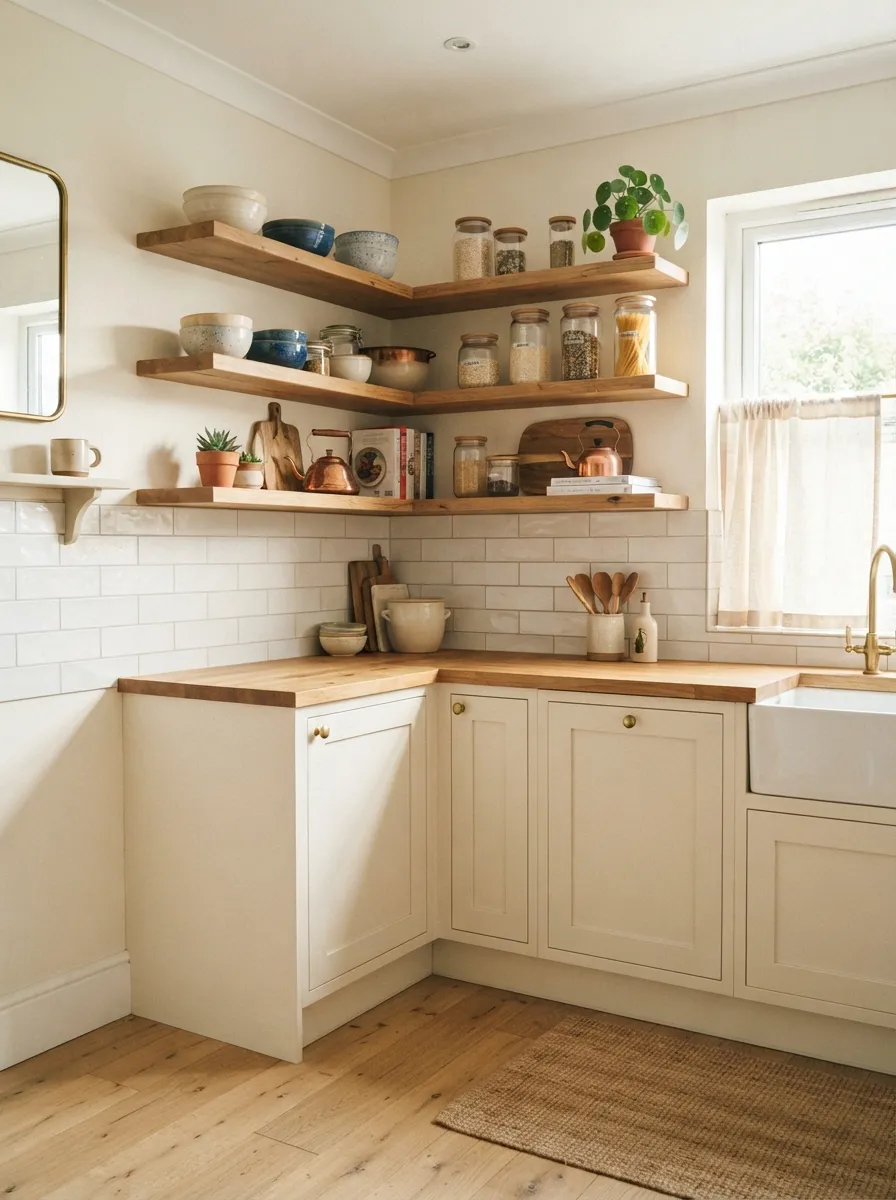 Open Corner Shelving