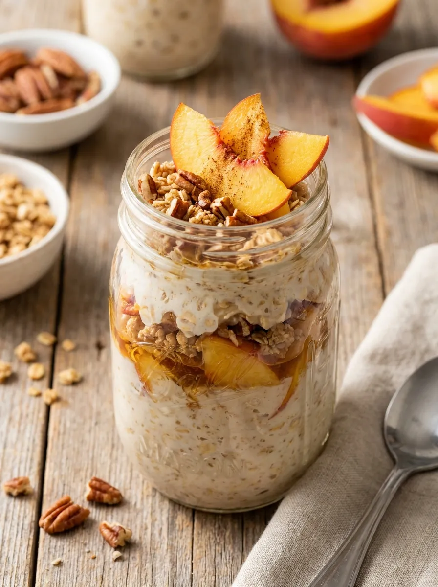 Peach Cobbler Oats