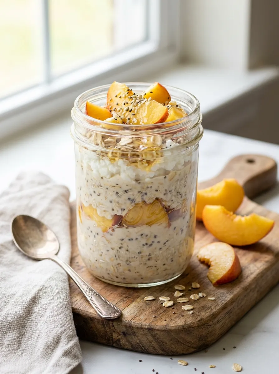 Peach Overnight Oats