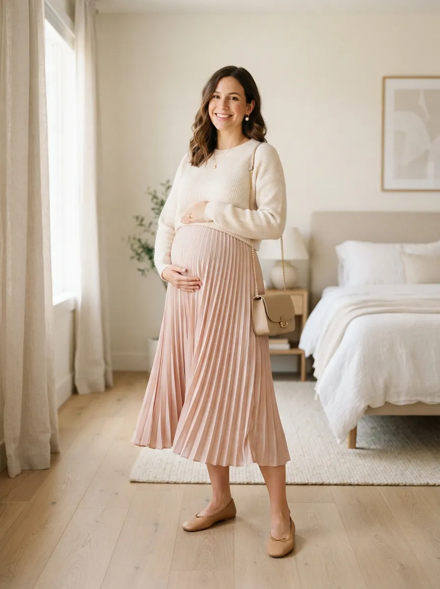 Pleated Skirt Combo
