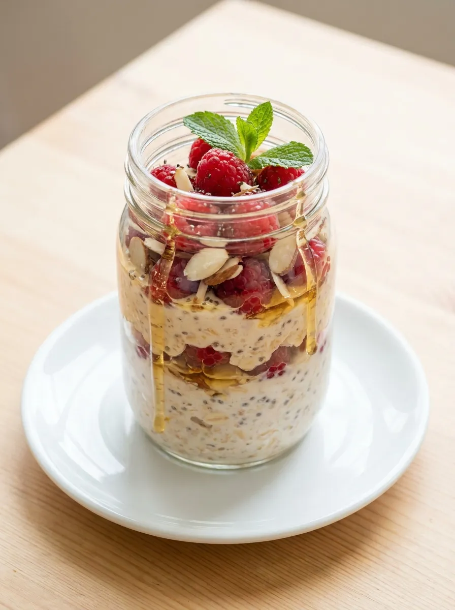 Raspberry Almond Oats