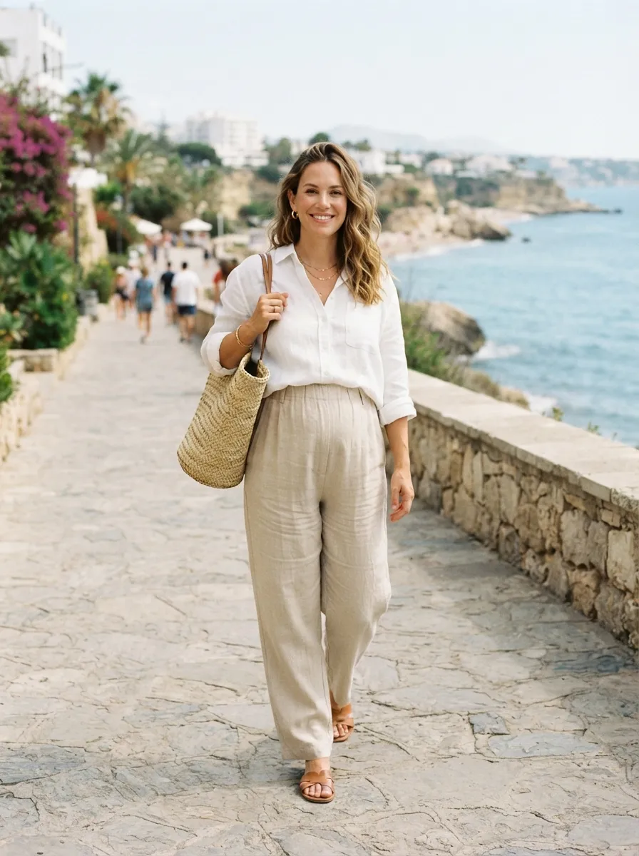 Relaxed Linen Pants