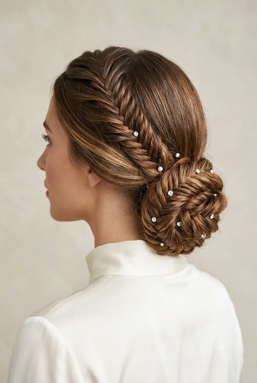 Romantic Fishtail Bun