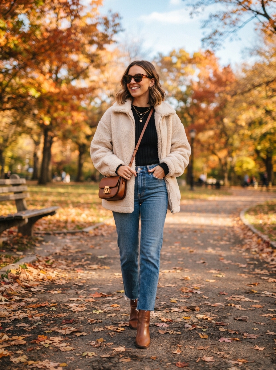 Sherpa Jacket Outfits