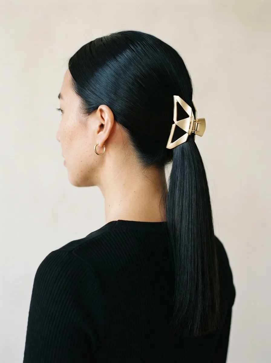 Sleek Low Ponytail