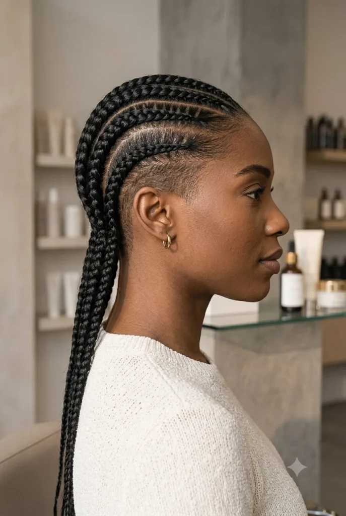 Slick Back Cornrows