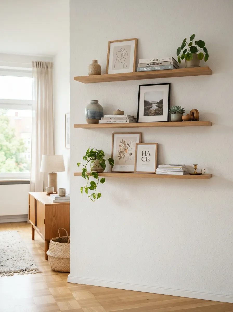 Slim Open Shelving