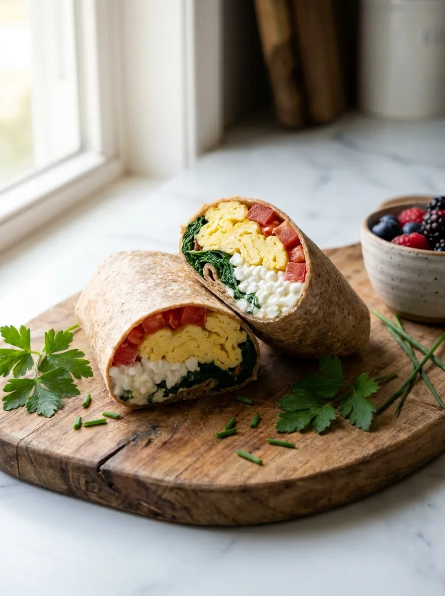 Spinach Breakfast Wrap