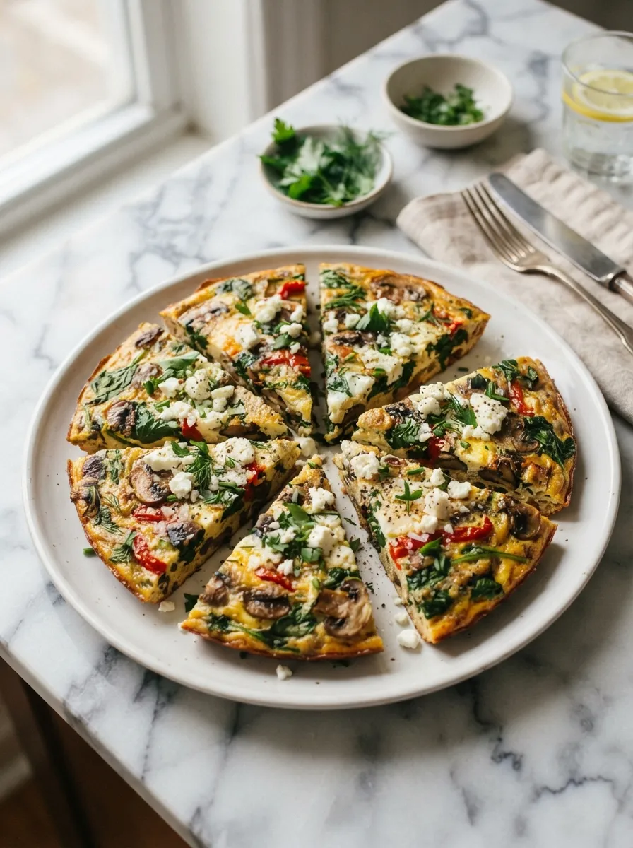 Spinach Mushroom Frittata
