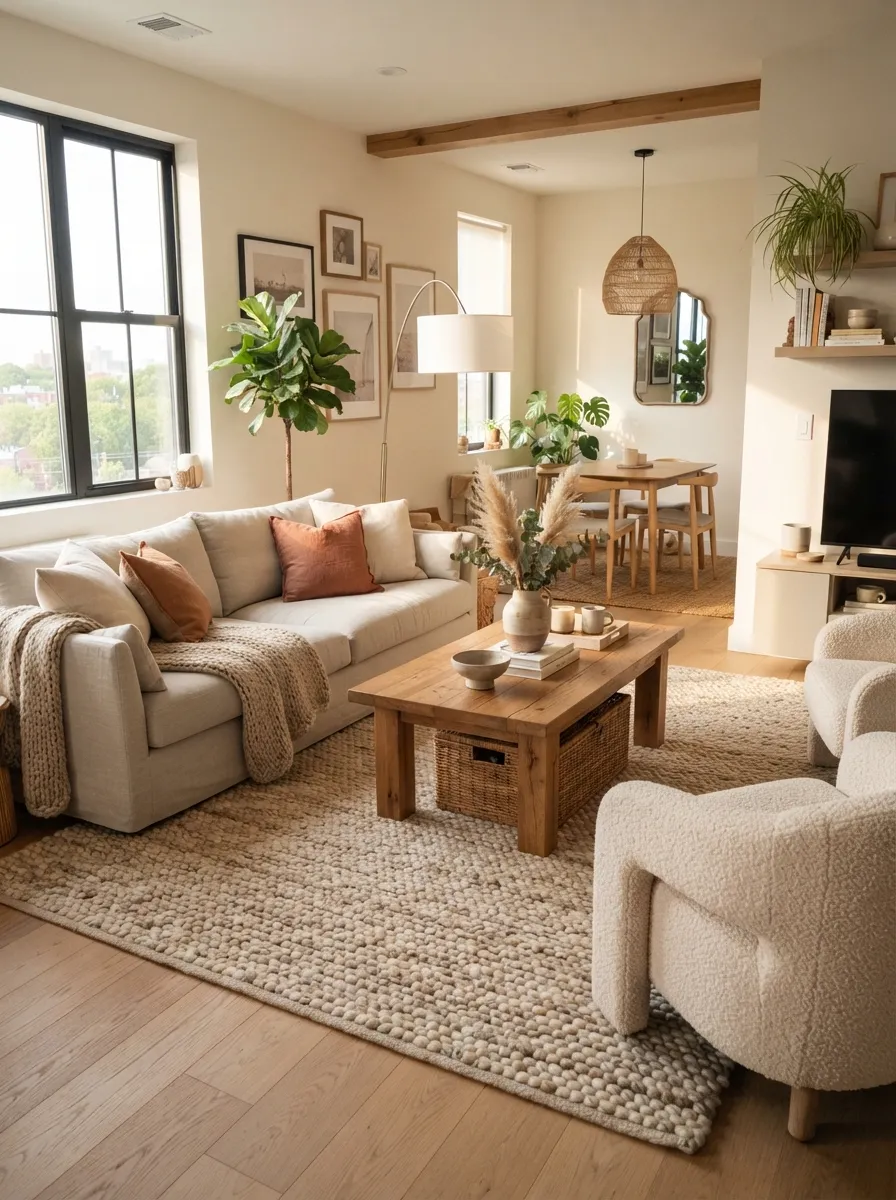 Textured Statement Rug