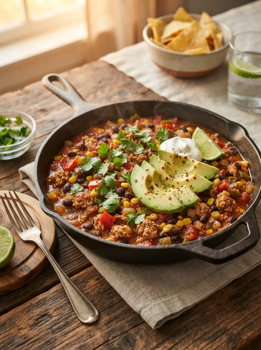 Turkey Taco Skillet