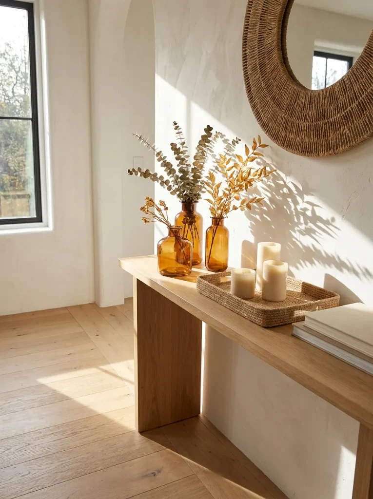 Amber Glass Vases