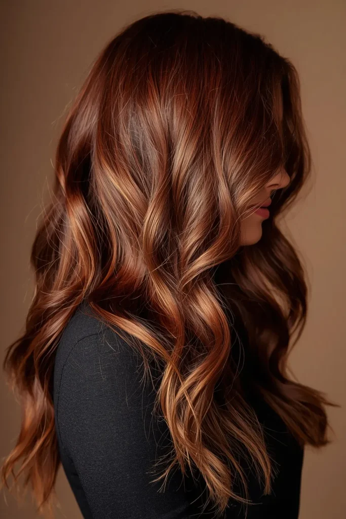 Auburn Balayage Waves