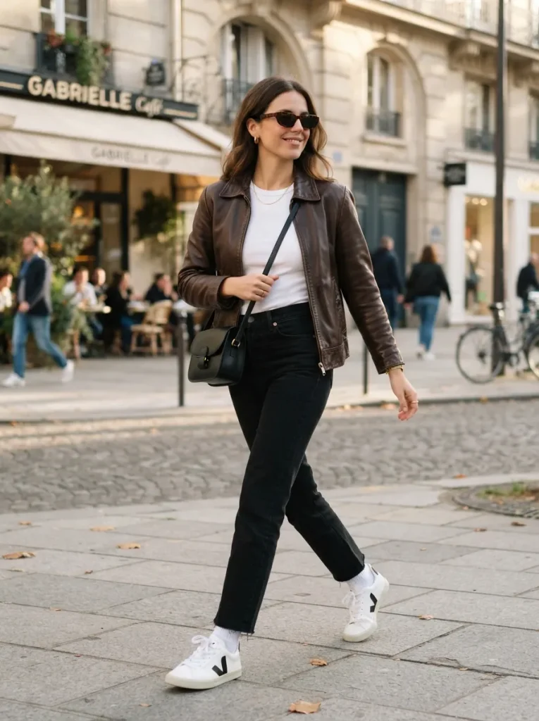 Black Jeans White Sneakers