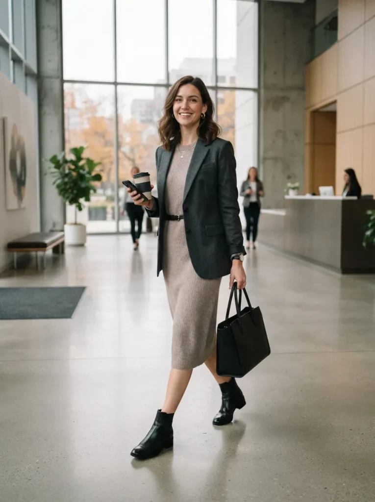 Blazer Sweater Dress