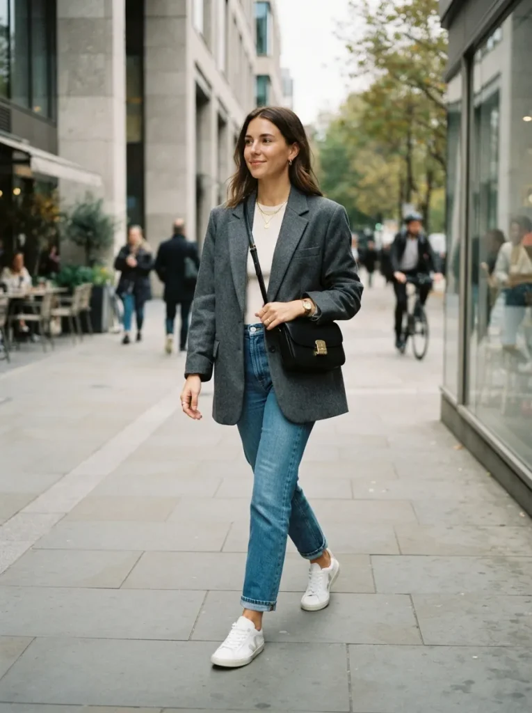 Blazer With Sneakers