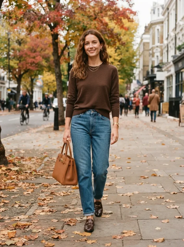 Brown Sweater Jeans