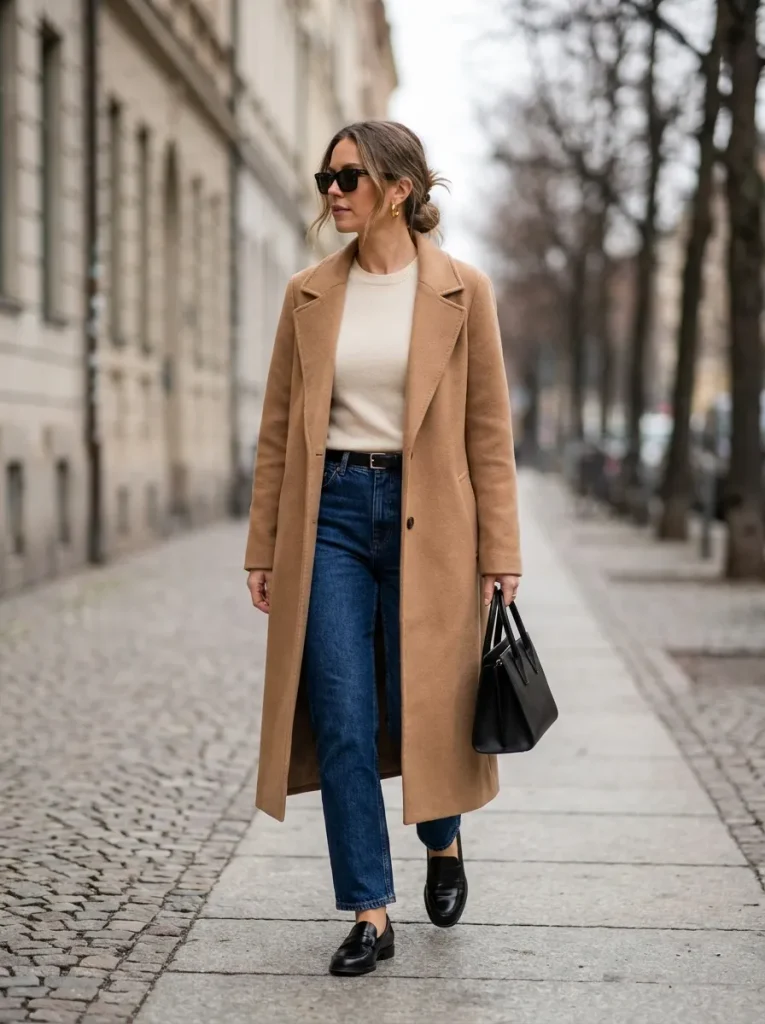 Camel Coat Denim