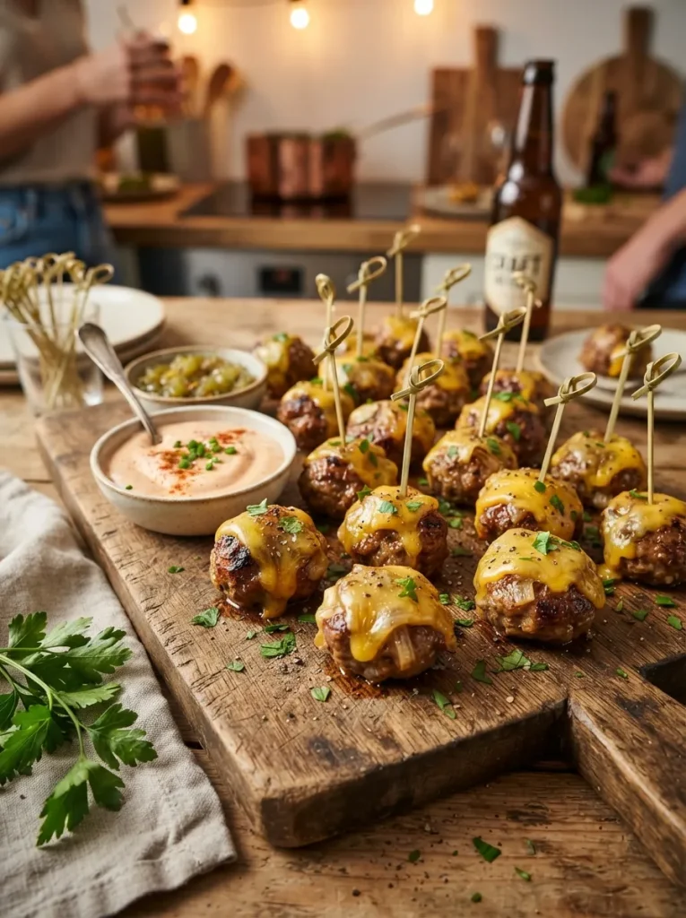 Cheeseburger Meatballs