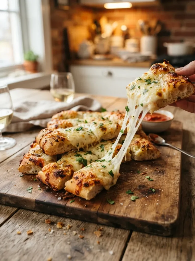 Cheesy Garlic Breadsticks